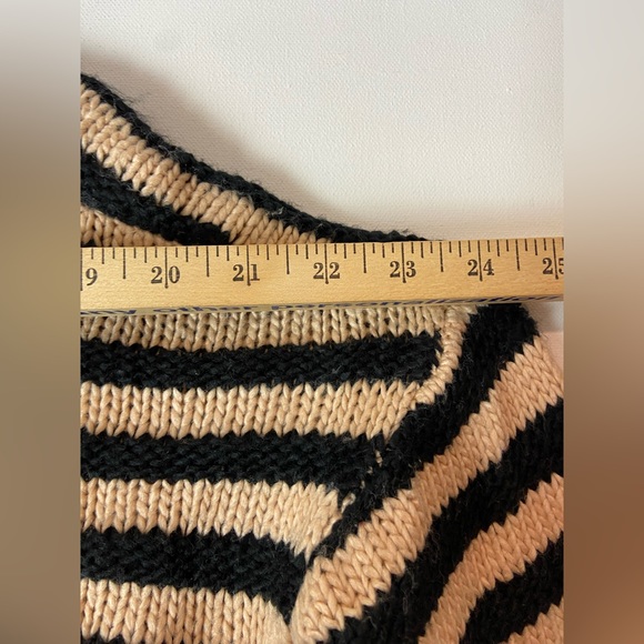 For Love and Lemons Elyse Two Tone Stripe Half Zip Hoodie Sweater (sku275) small - Picture 6 of 11